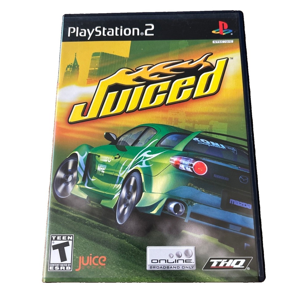 Juiced (Sony PlayStation 2, 2005) Complete W/ Manual - Tested